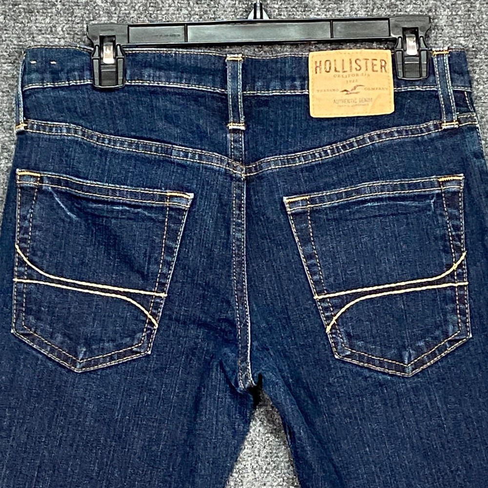 Hollister Super Skinny Jeans Women's Size 30x30 Dark Wash Denim Pants Button Fly